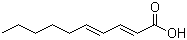 (2E,4E)-2,4-癸二烯酸分子结构 (CAS 30361-33-2)