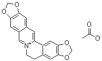 Isocoptisine acetate molecular structure (CAS 30426-66-5)