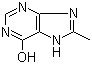 8-甲基-7H-嘌呤-6-醇分子结构 (CAS 30467-02-8)