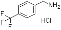 4-(三氟甲基)苄胺盐酸盐分子结构 (CAS 3047-99-2)