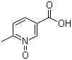 structure of CAS# 30478-91-2, 6-Methylpyridine-3-carboxylic acid 1-oxide;6-Methylnicotinic acid oxide; 6-Methylpyridine-3-carboxylic acid N-oxide