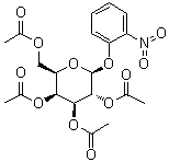 邻硝基苯基 2,3,4,6-四-O-乙酰基-beta-D-吡喃半乳糖苷分子结构 (CAS 3053-17-6)
