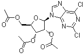 2,6-Dichloro-9-(2,3,5-tri-O-acetyl-beta-D-ribofuranosyl)-9H-purine molecular structure (CAS 3056-18-6)
