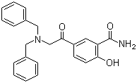 5-(N,N-二苄基氨基乙酰)水杨酰胺分子结构 (CAS 30566-92-8)
