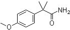 4-Methoxy-alpha,alpha-dimethylbenzeneacetamide molecular structure (CAS 30568-37-7)