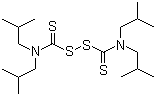 结构式 CAS# 3064-73-1, 二硫化二异丁基秋兰姆; TiBTD