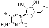 5-溴胞苷分子结构 (CAS 3066-86-2)