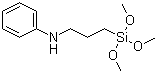 N-[3-(三甲氧基硅基)丙基]苯胺分子结构 (CAS 3068-76-6)