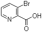 3-溴吡啶-2-甲酸分子结构 (CAS 30683-23-9)