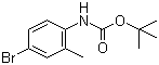 tert-Butyl N-(4-bromo-2-methylphenyl)carbamate molecular structure (CAS 306937-14-4)