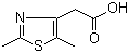 结构式 CAS# 306937-38-2, 2-(2,5-二甲基-1,3-噻唑-4-基)乙酸