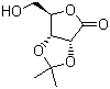 结构式 CAS# 30725-00-9, 2,3-O-异亚丙基-D-核糖酸 gamma-内酯