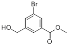 5-溴-3-(羟基甲基)苯甲酸甲酯分子结构 (CAS 307353-32-8)