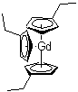 Tris(ethylcyclopentadienyl)gadolinium molecular structure (CAS 307531-69-7)