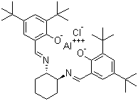 (S,S)-N,N'-Bis(3,5-di-tert-butylsalicylidene)-1,2-cyclohexanediaminoaluminum chloride molecular structure (CAS 307926-51-8)