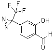2-羟基-4-[3-(三氟甲基)-3H-双吖丙啶-3-基]苯甲醛分子结构 (CAS 308085-25-8)