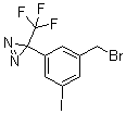 structure of CAS# 309250-32-6, 3-[3-(Bromomethyl)-5-iodophenyl]-3-(trifluoromethyl)-3H-diazirine