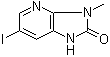 1,3-二氢-6-碘-3-甲基-2H-咪唑并[4,5-b]吡啶-2-酮分子结构 (CAS 309742-29-8)