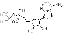 腺苷-5'-二磷酸三锂盐分子结构 (CAS 31008-64-7)