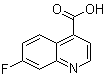 结构式 CAS# 31009-03-7, 7-氟-4-喹啉羧酸