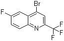 4-Bromo-6-fluoro-2-(trifluoromethyl)quinoline molecular structure (CAS 31009-33-3)