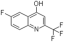 structure of CAS# 31009-34-4, 6-Fluoro-2-(trifluoromethyl)quinolin-4-ol;6-Fluoro-4-hydroxy-2-(trifluoromethyl)quinoline
