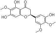 structure of CAS# 310888-07-4, 5,7,3'-Trihydroxy-6,4',5'-trimethoxyflavanone;(2S)-2,3-Dihydro-5,7-dihydroxy-2-(3-hydroxy-4,5-dimethoxyphenyl)-6-methoxy-4H-1-benzopyran-4-one