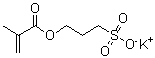 Potassium 3-sulfopropyl methacrylate molecular structure (CAS 31098-21-2)