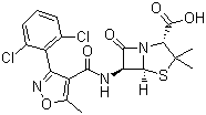双氯西林分子结构 (CAS 3116-76-5)