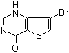 7-溴噻吩并[3,2-d]嘧啶-4(3H)-酮分子结构 (CAS 31169-25-2)
