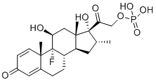 Dexamethasone phosphate molecular structure (CAS 312-93-6)