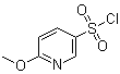 structure of CAS# 312300-42-8, 6-(Methyloxy)-3-pyridinesulfonyl chloride;6-Methoxypyridine-3-sulfonyl chloride