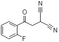 结构式 CAS# 312307-38-3, 2-[2-(2-氟苯基)-2-氧代乙基]丙二腈