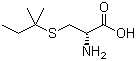 结构式 CAS# 312746-71-7, D-S-叔戊基半胱氨酸; (R)-2-氨基-3-(叔戊基硫)丙酸
