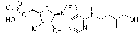 structure of CAS# 31284-94-3, Dihydrozeatin ribotide;N-(4-Hydroxy-3-methylbutyl)-5'-adenylic acid; Dihydrozeatin 9-riboside 5'-phosphate