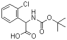 2-Chloro-alpha-[[(1,1-dimethylethoxy)carbonyl]amino]benzeneacetic acid molecular structure (CAS 313490-25-4)