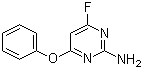 2-氨基-4-氟-6-苯氧基嘧啶分子结构 (CAS 314029-36-2)