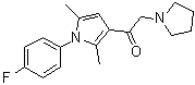 结构式 CAS# 314245-33-5, 1-[1-(4-氟苯基)-2,5-二甲基-1H-吡咯-3-基]-2-(1-吡咯烷基)乙酮