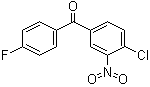 structure of CAS# 31431-16-0, 4-Chloro-4'-fluoro-3-nitrobenzophenone;(4-Chloro-3-nitrophenyl)(4-fluorophenyl)-methanone