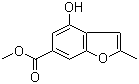 structure of CAS# 314725-17-2, 4-Hydroxy-2-methyl-6-benzofurancarboxylic acid methyl ester;4-Hydroxy-6-(methoxycarbonyl)-2-methylbenzofuran