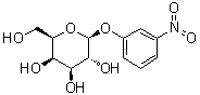 3-硝基苯基 beta-D-吡喃半乳糖苷分子结构 (CAS 3150-25-2)