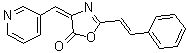 2-(2-Phenylethenyl)-4-(3-pyridinylmethylene)-5(4H)-oxazolone molecular structure (CAS 315694-89-4)
