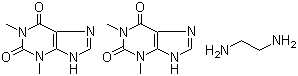 Aminophylline molecular structure (CAS 317-34-0)