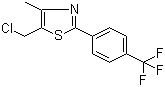 5-(Chloromethyl)-4-methyl-2-[4-(trifluoromethyl)phenyl]-1,3-thiazole molecular structure (CAS 317318-97-1)