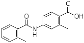 2-Methyl-4-(2-methylbenzoylamino)benzoic acid molecular structure (CAS 317374-08-6)