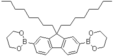 结构式 CAS# 317802-08-7, 2,7-二(1,3,2-二氧硼杂环己烷-2-基)-9,9-二辛基-9H-芴