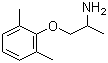 结构式 CAS# 31828-71-4, 美西律; 1-(2,6-二甲基苯氧基)-2-丙胺