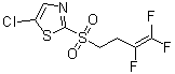 structure of CAS# 318290-98-1, Fluensulfone;5-Chloro-2-[(3,4,4-trifluoro-3-buten-1-yl)sulfonyl]thiazole; 5-Chloro-2-[(3,4,4-trifluorobut-3-en-1-yl)sulfonyl]-1,3-thiazole; Fluensulfone; MCW 2