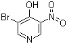 3-溴-5-硝基吡啶-4-醇分子结构 (CAS 31872-65-8)