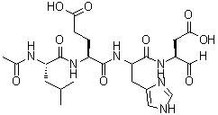 N-Acetyl-L-leucyl-L-alpha-glutamyl-N-[(1S)-2-carboxy-1-formylethyl]-L-histidinamide molecular structure (CAS 319494-38-7)